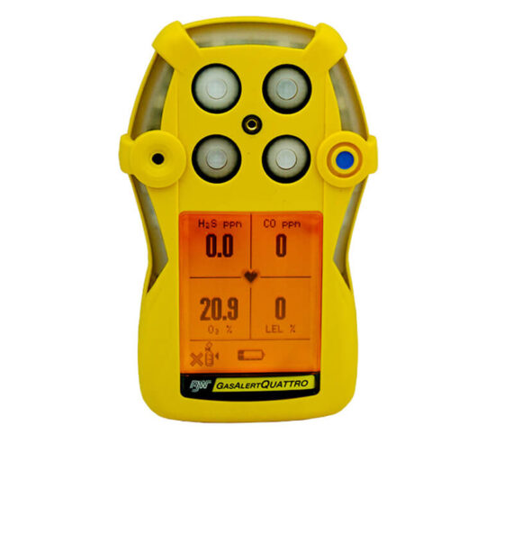 explosimetros gas alert quatro detector de (h2s, co, o2 y (%lel gases combustibles)